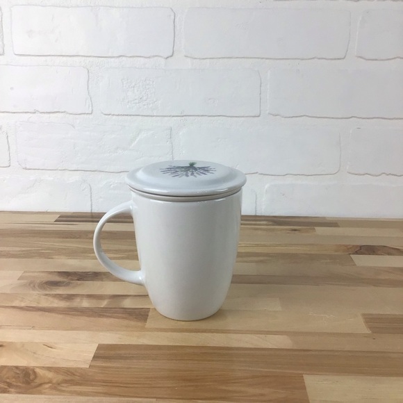 WAWEL fine porcelaine made in Poland mug tea cup coffee with drainer lavender - Picture 4 of 13